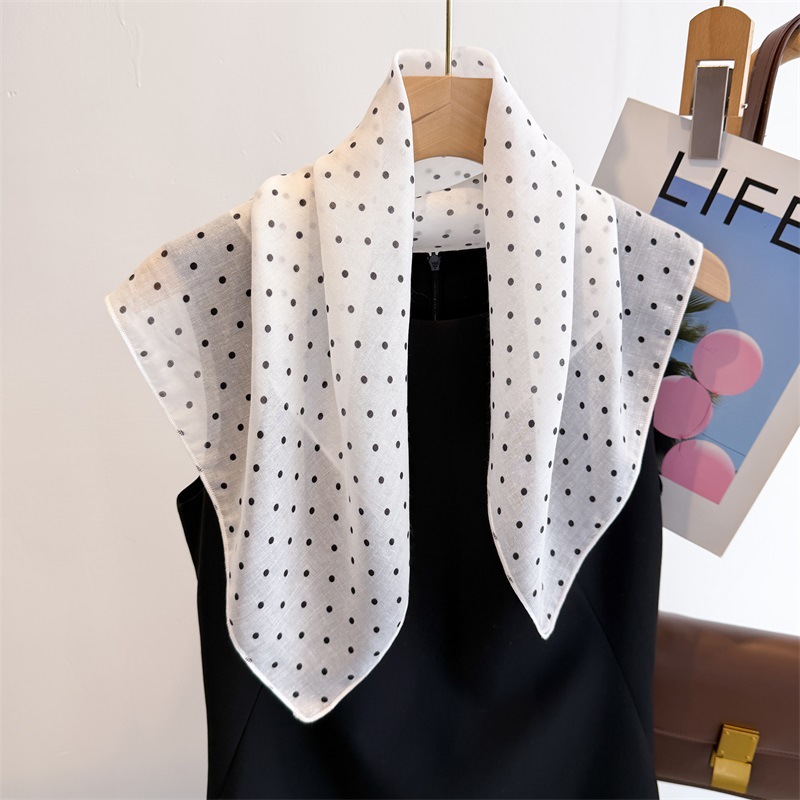 50cm コットンリネンスクエアスカーフ - 女性用の甘くて - Bandana Cotton のレビューと価格