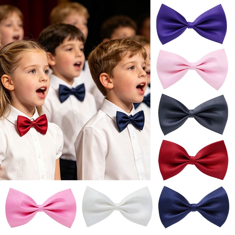 おしゃれで可愛い子供用蝶ネクタイ、調節可能な無地の蝶結び、プ - Bow Tie Pre Tied のレビューと価格