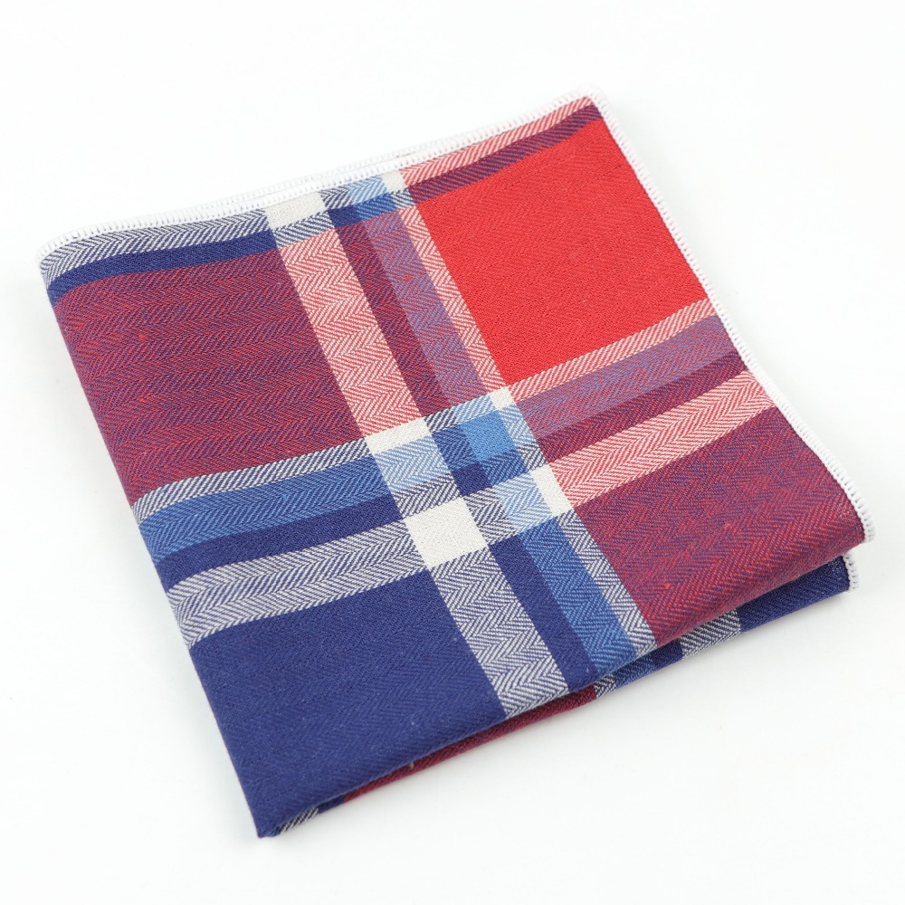 メンズコットンハンカチ織りカラフルなプリントチェック柄ポケッ - Handkerchief Cotton Men のレビューと価格