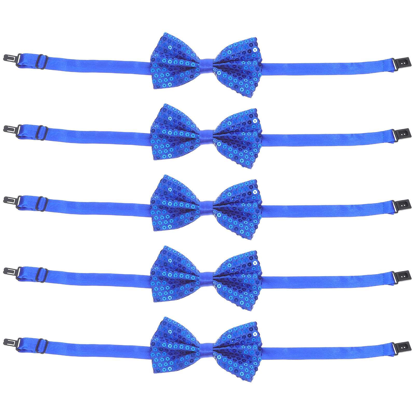 5 個子供用スパンコール蝶ネクタイ光沢のあるグリッター調節可 - Bow Tie Pre Tied のレビューと価格