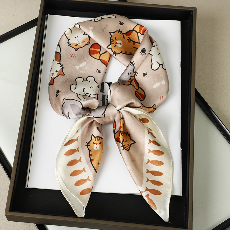 女性用サテンヒジャーブスカーフ,髪用,シルク,ワイド,正方形 - Scarf Silk Square のレビューと価格