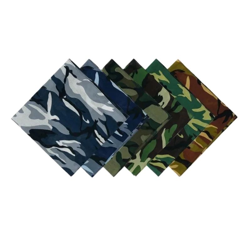 屋外カモフラージュバンダナ,小さなスカーフ,レトロなヒップホ - Bandana Cotton のレビューと価格