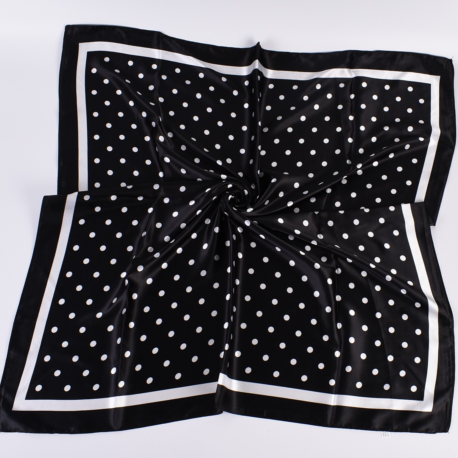 夏の新しいファッショナブルな気質ウェーブレットドット90CM - Scarf Silk Square のレビューと価格