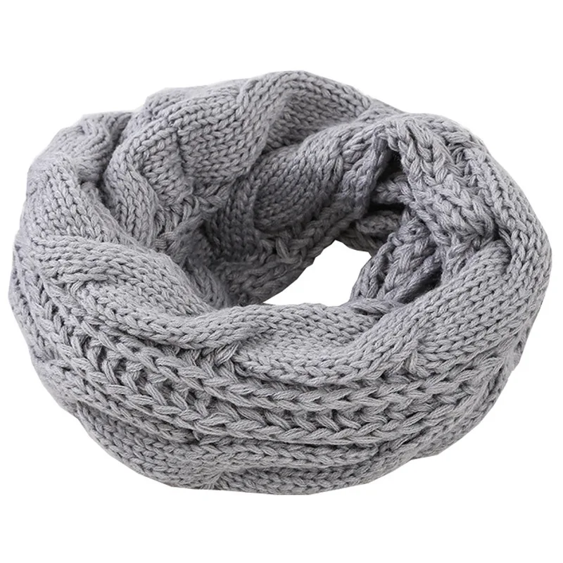 男性と女性のための厚いリブ編みのラウンドループスカーフ、冬の - Infinity Scarf Knit のレビューと価格