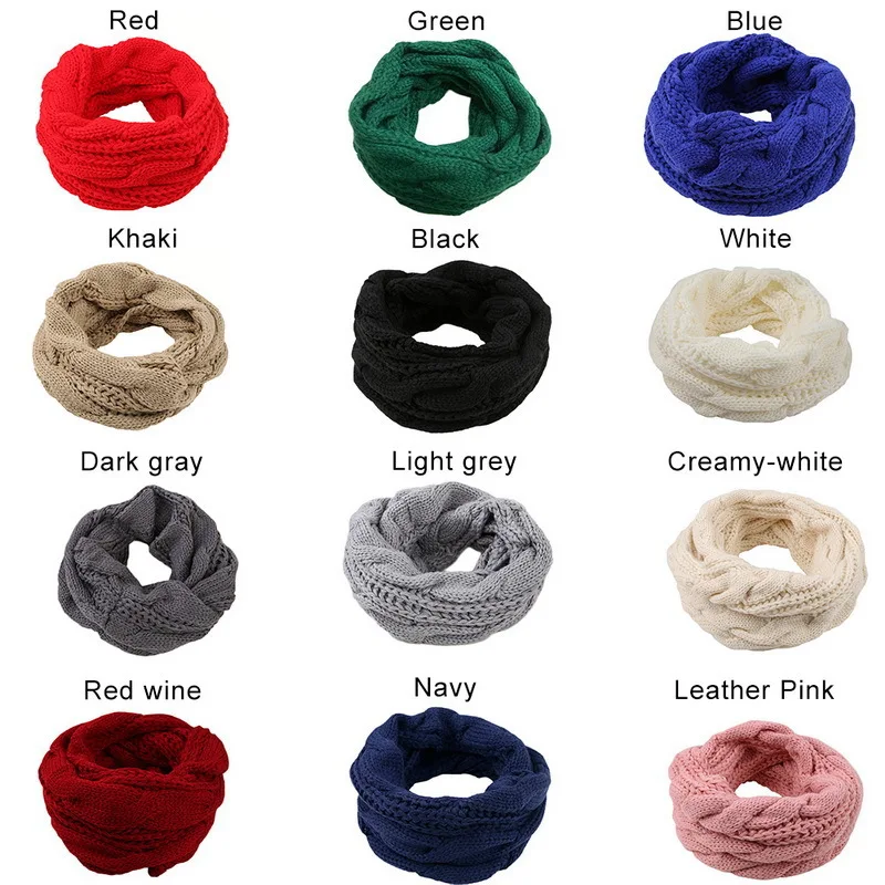 男性と女性のための厚いリブ編みのラウンドループスカーフ、冬の - Infinity Scarf Knit のレビューと価格