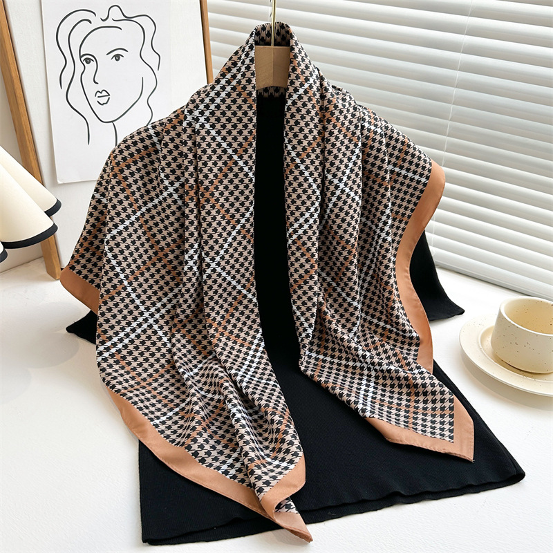 新しい夏のプリントツイルシルクスクエアスカーフ、小さな高級ス - Silk Tie Striped のレビューと価格