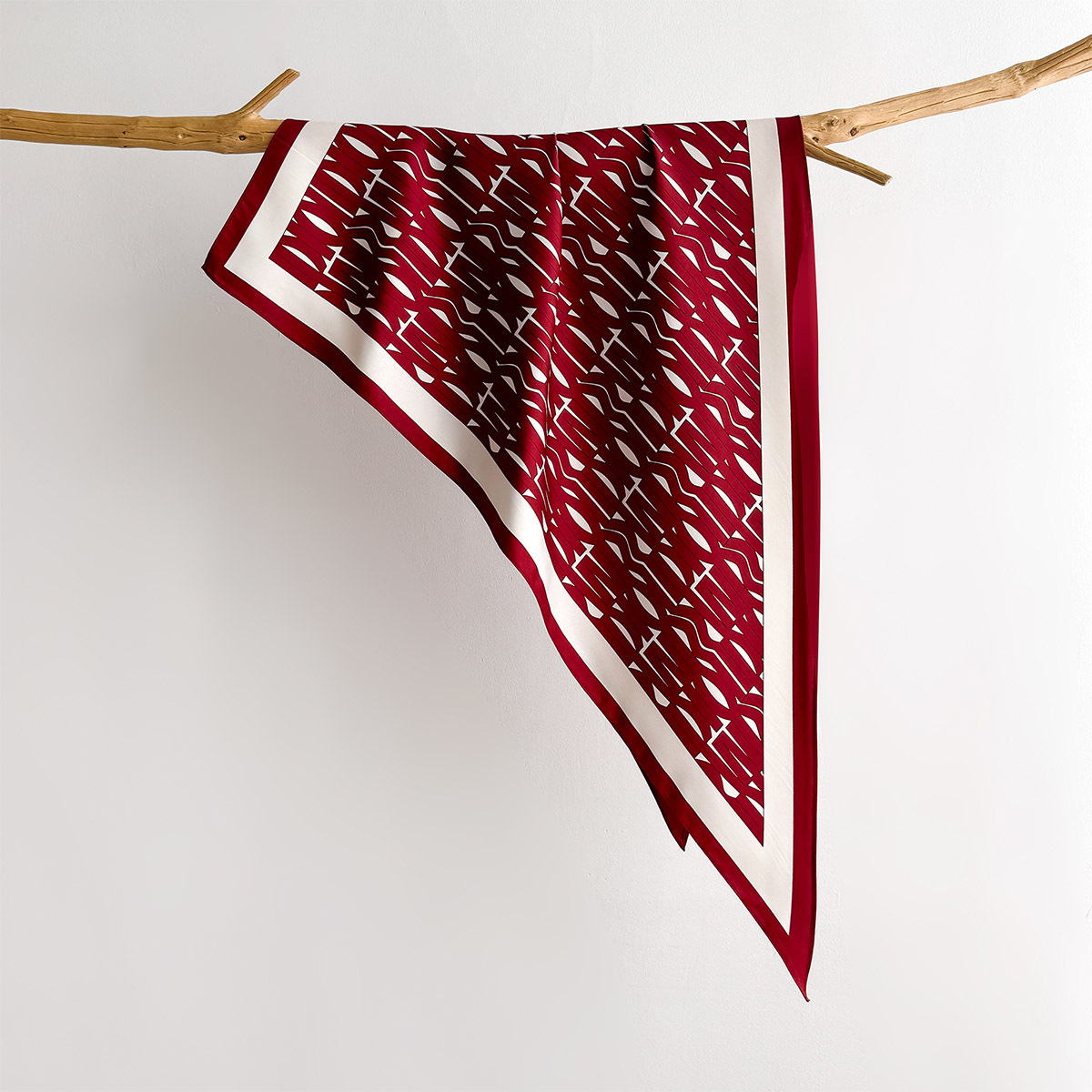 春プリントスクエアスカーフ女性のためのソフトステインイミテー - Scarf Silk Square のレビューと価格