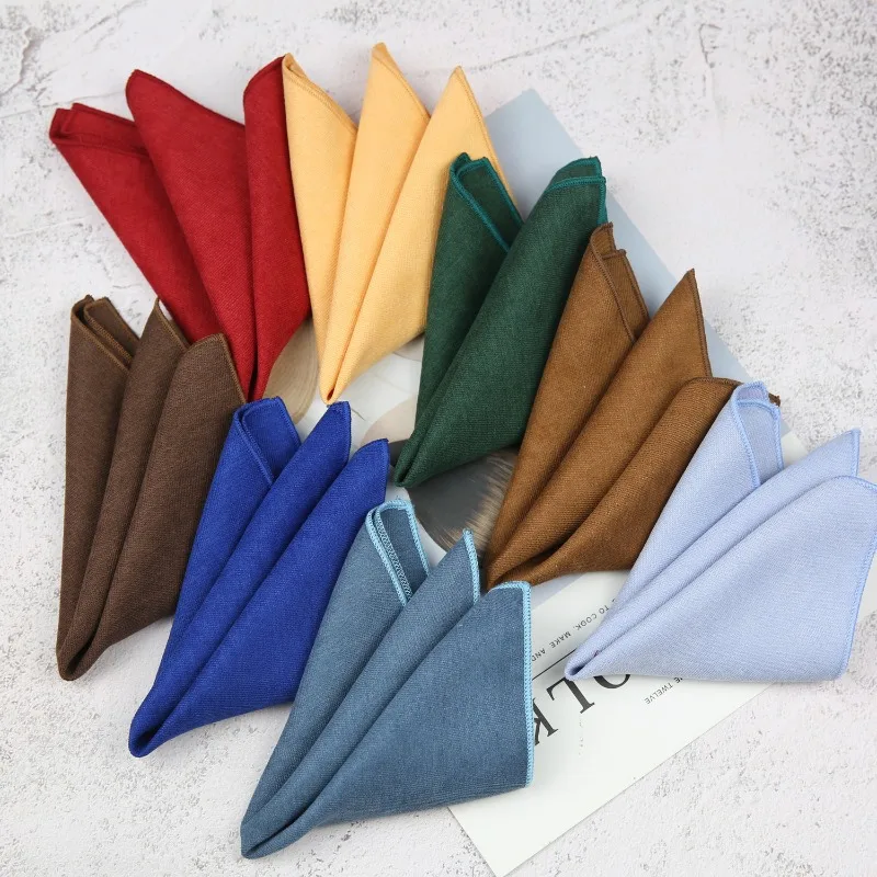 24 センチメートルメンズビジネスポケットスクエア無地ハンカ - Pocket Square Set のレビューと価格