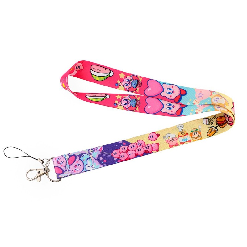 ホットキュートカービーランヤード カラフルプリントネックスト - Lanyard Badge Holder のレビューと価格