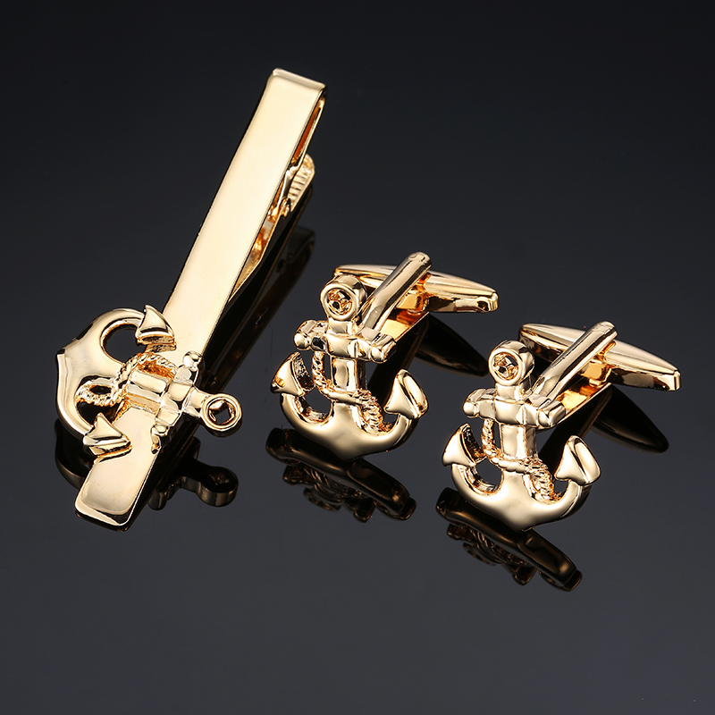 男性用カフリンクスネクタイピン,クラシックパターン,高品質, - Tie Bar Set Gift のレビューと価格
