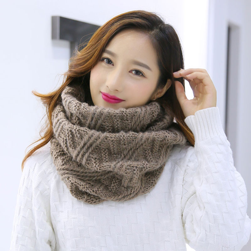 ユニセックスの丸いニットスカーフ,クラシックなファッション, - Infinity Scarf Knit のレビューと価格
