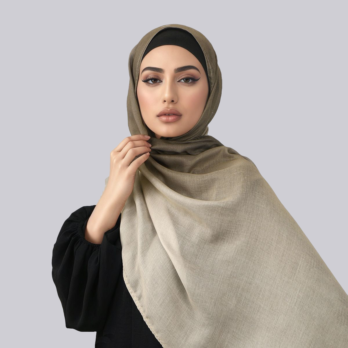 女性用グラデーションコットンレーヨンヒジャブスカーフ、高品質 - Head Wrap Turban のレビューと価格